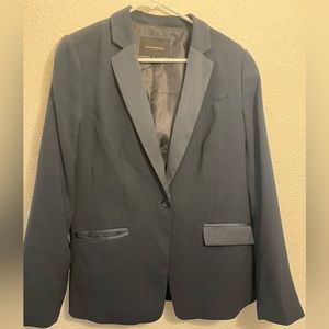 Banana Republic Navy Blazer with Navy Silk collar and details size 10